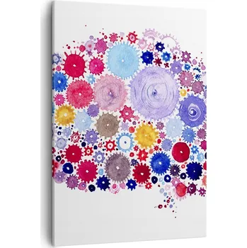 Obraz Obraz na plátně do obýváku ložnice 50x70 abstrakce obrazy na zeď