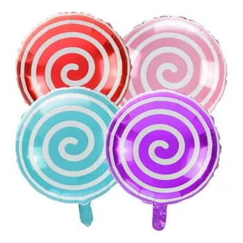 Balónek Foliový balónek Arpex lízátko světle růžový kulatý 45 cm