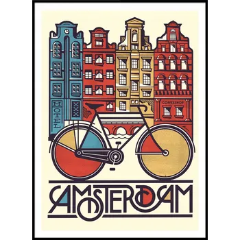 Obraz Plakát Amsterdam bez rámu 50 x 70 cm