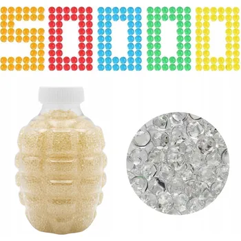 PUŠKA 50000 KUSŮ 7-8MM VODNÍ GELOVÉ KULIČKY PISTOLE PRŮHLEDNÉ KVĚTINY