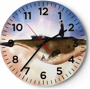 Hodiny Kuchyňské nástěnné hodiny 30x30 Abstrakce Moderní skleněné hodiny Tiché