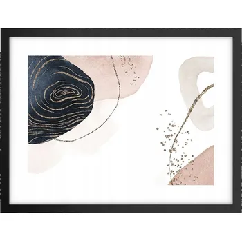 Obraz Obraz plakát v černém rámu do obýváku 40x30 abstrakce foto na zeď