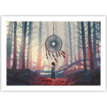 Obraz Plakát bez rámu do obývacího pokoje ložnice 70x50 fantasy moderní módní obraz