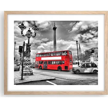 Obraz Obraz plakát na zeď v rámu světlý dub 50x40 města foto do obýváku