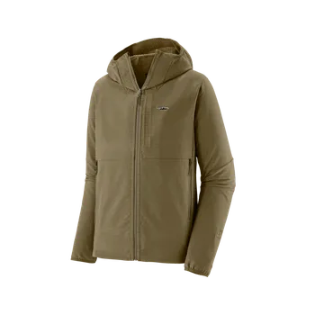 Patagonia Pánská mikina R1® TechFace Fitz Roy Trout Hoody, Dark Ash - vel. S