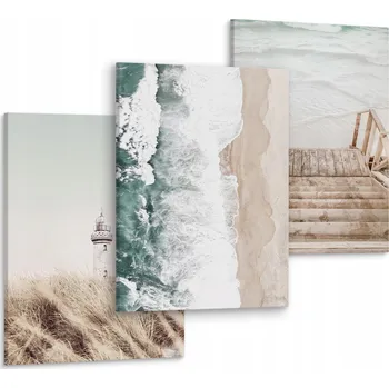 Obraz Obrazy do obývacího pokoje LAMPA Moře Pláž Vlny 90x40