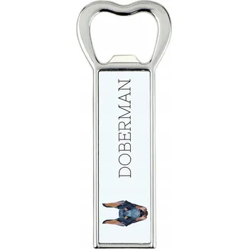 Otvírák Otvírák na láhve Doberman s geometrickým psem