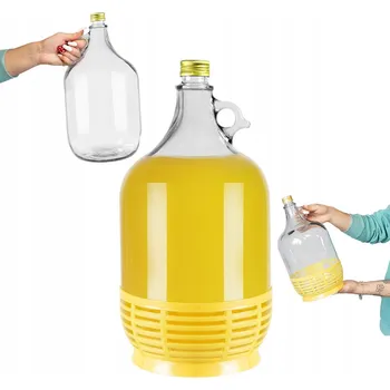 Sklenice DAMA 5L W KOSZYKU Z ZAKRĘTKĄ baniak gąsior balón na víno vodku