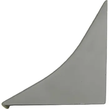 soklová lišta Pravá koncovka k soklové liště z PVC 23mm GRANIT TMAVÝ (tmavě šedá)