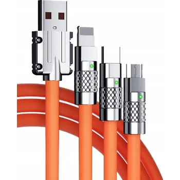 Datový kabel USB Kabel na USB-C IPHONE MICRO USB Rychlé Nabíjení 7A 120W