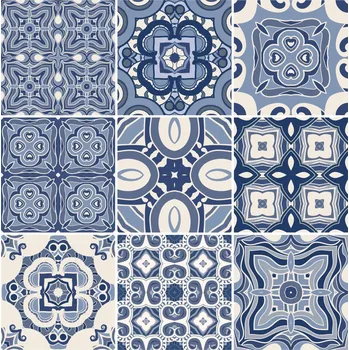 Fototapeta Samolepky na obklady do kuchyně a koupelny, portugalský vzor, 10x10 cm