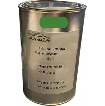 Lak na dřevo Barva Polyuretanová průmyslová barva, polyuretanový lak 1l lesk 2:1 RAL 6017