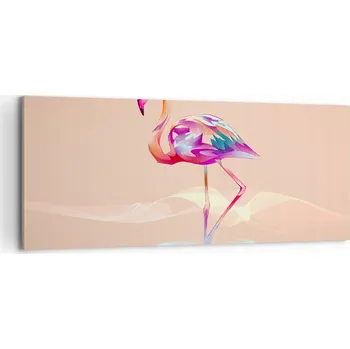 Obraz Foto obraz na plátně canvas 100x40 plameňák do obýváku ložnice na zeď velký