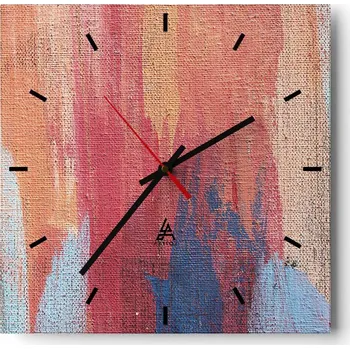 Hodiny Velké nástěnné hodiny 40x40 Abstrakce Skleněné tiché hodiny