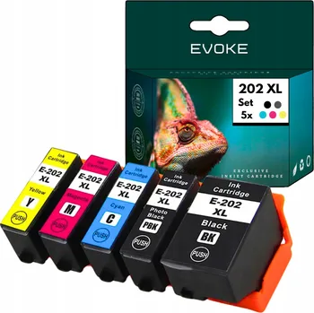 Bezpečnostní kamera 5x Náplň do tiskárny Epson 202 XL | Sada pěti barev | C13T02G74010