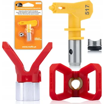 Kryt trysky, hlava pro malířský agregát + malířská tryska 517 pro pistoli