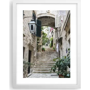 Obraz Obraz plakát v bílém rámu do obýváku 30x40 foto plakáty na zeď s motivem města