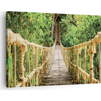 Obraz Obraz na plátně do obýváku ložnice 70x50 džungle foto obrazy na zeď