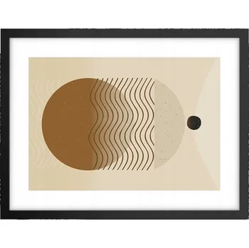 Obraz Obraz plakát v černém rámu do obýváku 40x30 abstrakce foto na zeď