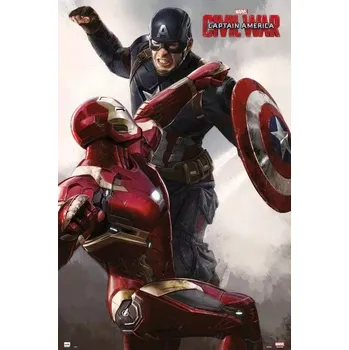 Obraz Plakát Marvel Captain America: Občanská válka Iron Man - bez rámu, 61 x 91,5 cm