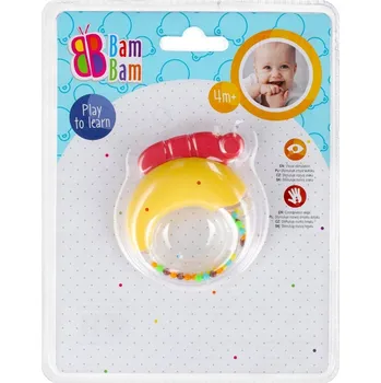 Kousátko na zuby BamBam gumové, vícebarevné