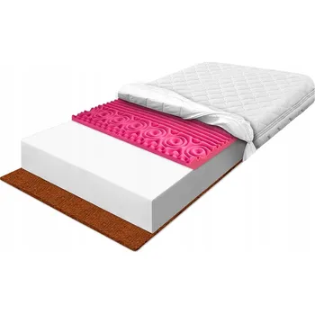 Matrace Polský matrace 90x200 masážní s hrotem a kokosem, stabilní pěna H2 15 cm