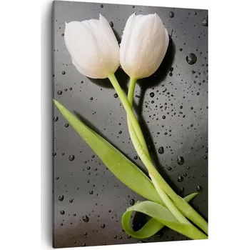 Obraz Obraz na plátně do obývacího pokoje ložnice 50x70 květiny obrazy na zeď canvas