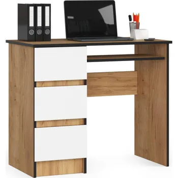 Psací stůl Obdélníkový psací stůl Akord 90 x 50 x 77 cm dub craft