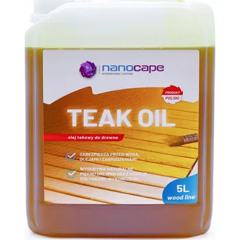 Olej na dřevo Teakový olej na dřevěné terasy Nanocape 5L