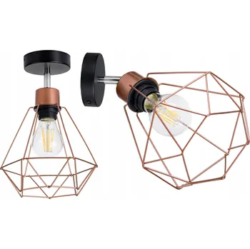 Nástěnná lampa, nastavitelná, loft, drátěná, diamant