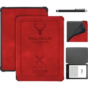 Příslušenství pro čtečku elektronické knihy POUZDRO Well Begun + DOTYKOVÉ PERO pro Kindle Paperwhite 7" 2024 / Colorsoft