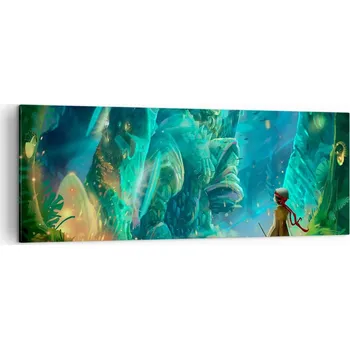 Obraz Foto obraz na plátně canvas 140x50 fantasy obývací pokoj ložnice na zeď velký