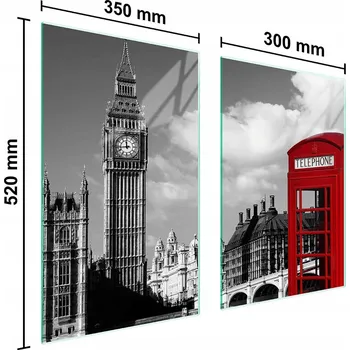 Kuchyňské prkénko Krájecí deska TMK ArtDeko sklo 2 ks