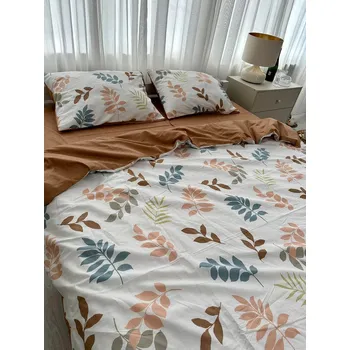 Povlečení Sada povlečení 200x220cm saténové polštáře 70x80cm 3 kusy 100% bavlna