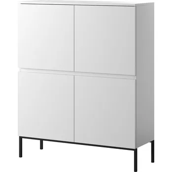 Komoda Komoda Selsey 100 x 35 x 122 cm, bílá a černá matná