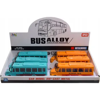 autíčko ŠKOLNÍ AUTOBUS, PLAST/KOV, 17 CM