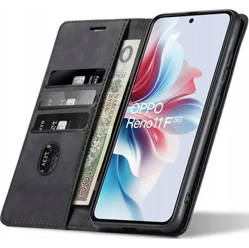 Pouzdro na mobilní telefon Pouzdro s klopou Nela-Styl pro Oppo Reno11 F, černé