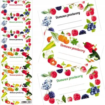 samolepka Samolepky na zavařeniny Ovoce/Zelenina STARPAK