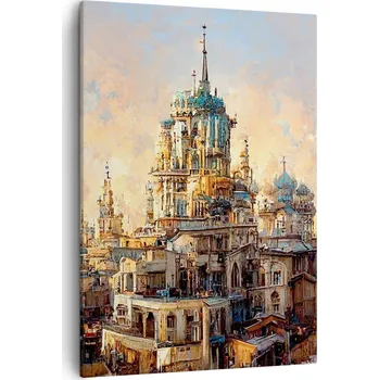 Obraz Obraz na plátně do obýváku, ložnice 50x70 staré město obrazy na zeď