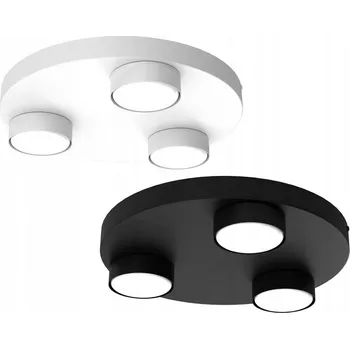 STROPNÍ SVÍTIDLO STROPNÍ SVÍTIDLO MODERNÍ DO OBÝVACÍHO POKOJE LED GX53 KOLO ČERNÁ