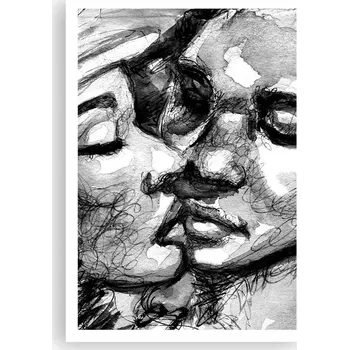 Obraz Plakát na zeď bez rámu 70x100 polibky obraz plakáty do obýváku ložnice