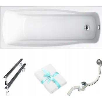 Vana Obdélníková akrylátová vana Cersanit Lana, boční odtok, 170 x 70 cm