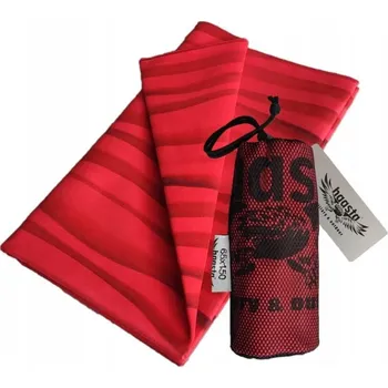 Ručník Rychleschnoucí ručník z mikrovlákna 150x65 cm červený