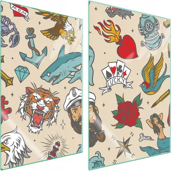 Obraz Krájecí deska TMK ArtDeko sklo 2 ks