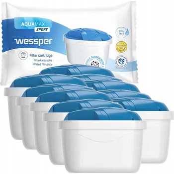 vodní filtr Wessper Aquamax Sport filtr do vody do konvice Brita Dafi náhradní 10 kusů