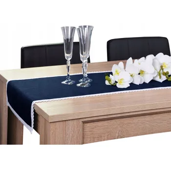 Prostěradlo Běžec na stůl odstíny zelené 160 x 40 cm