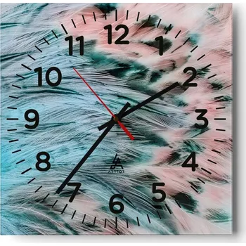 Hodiny Nástěnné hodiny do obýváku 40x40 Abstrakce Tiché hodiny Skleněné hodiny Bez hlučnosti