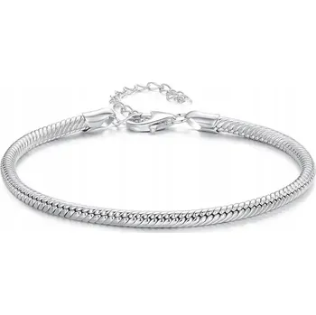 Náramek Náramek na nohu Trusky stříbrný 925 nastavitelný 18-22 cm vzor kostka