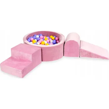 Dětské hřiště Pěnové dětské hřiště s kulatým bazénkem, růžové