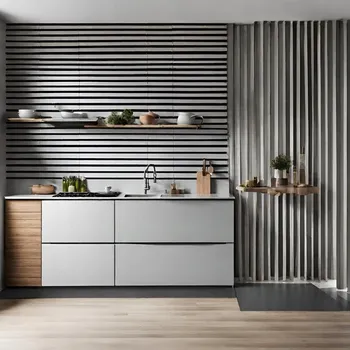 Obklad Lamely Velebi Noble HG černý filc 270 x 2750 mm 598 Pearl Oak